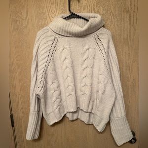 White Turtleneck Sweater